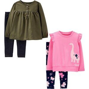 Simple Joys by Carter's girls 4-piece Playwear Set